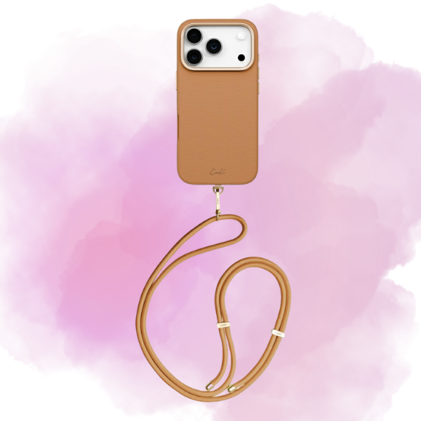 UNIQ Coehl Mirelle Dėklas iPhone 17 Pro su magnetiniu įkrovimu, rudos spalvos aprašymas - Prekės nuotrauka