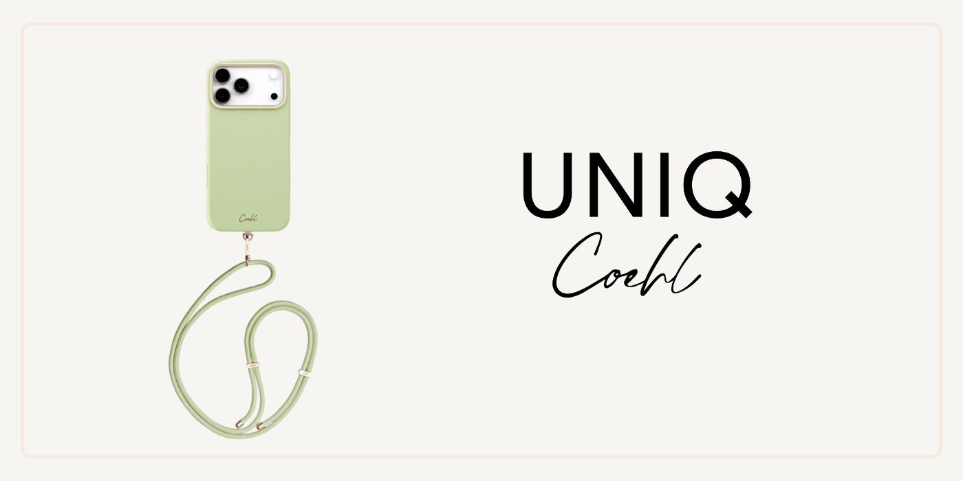 UNIQ Coehl Mirelle dėklas, skirtas iPhone 17 Pro Max, su magnetiniu įkrovimu, žalias aprašymas - Prekės nuotrauka