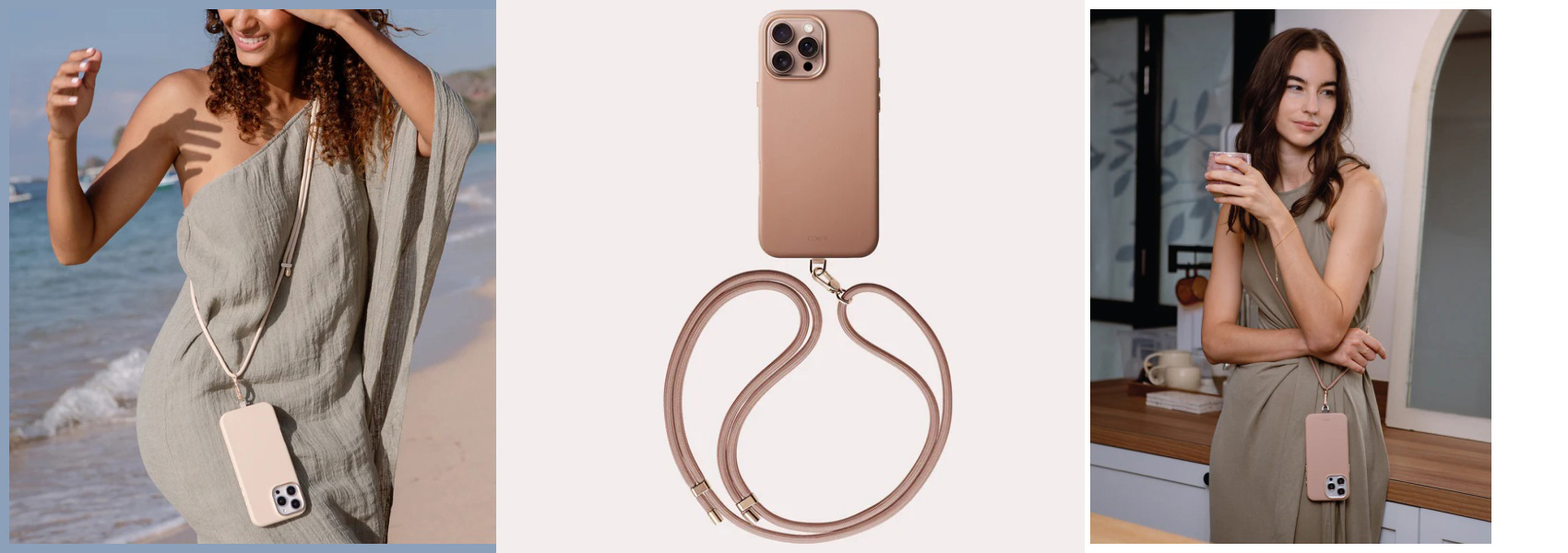UNIQ Coehl Muse iPhone 16 Pro 6.3″ dėklas su magnetiniu įkrovimu dusty nude aprašymas - Prekės nuotrauka