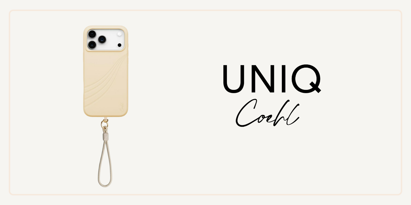 UNIQ Coehl Serina Dėklas iPhone 17 Pro Max su magnetiniu įkrovimu, smėlio spalvos aprašymas - Prekės nuotrauka