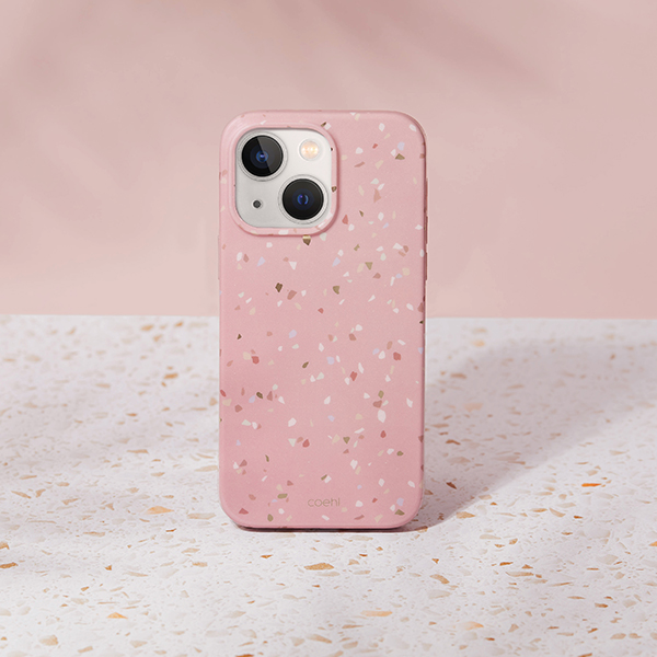 UNIQ Coehl Terrazzo Dėklas Apple iPhone 14 / 15/ 13 6,1″ coral rožinės spalvos aprašymas - Prekės nuotrauka UNIQ Coehl Terrazzo Dėklas Apple iPhone 14 / 15/ 13 6,1″ coral rožinės spalvos aprašymas - Prekės nuotrauka