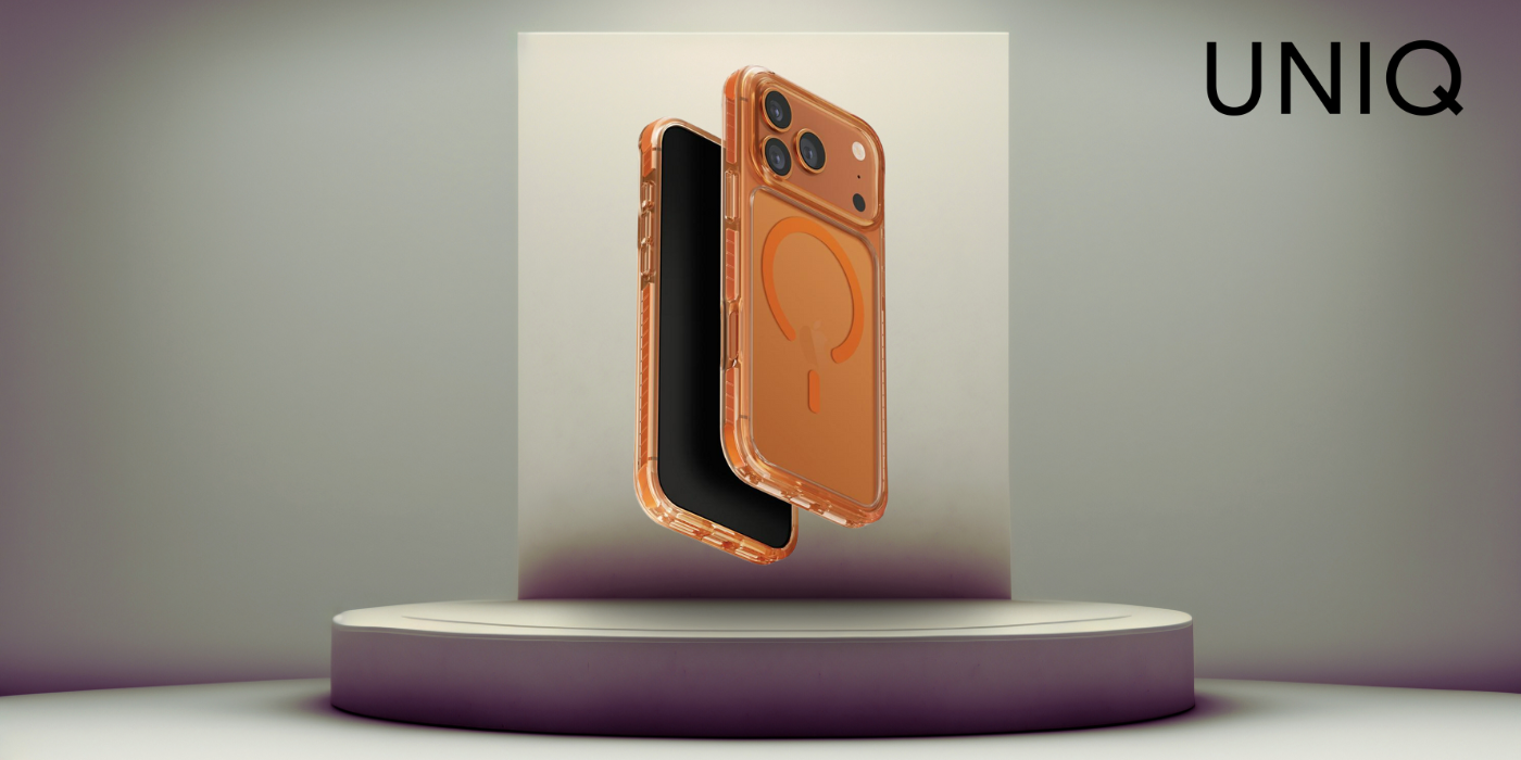 UNIQ Combat dėklas iPhone 17 Pro Max Magclick įkrovimas oranžinis aprašymas - Prekės nuotrauka