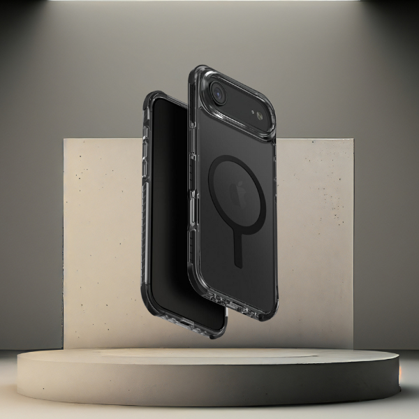 UNIQ Combat dėklas iPhone Air Magclick įkrovimui, juodos spalvos aprašymas - Prekės nuotrauka