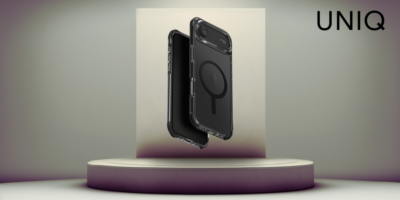 UNIQ Combat dėklas iPhone Air Magclick įkrovimui, juodos spalvos aprašymas - Prekės nuotrauka