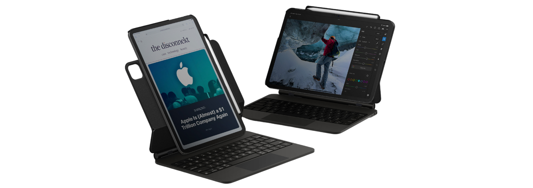 UNIQ Dėklas Axel iPad Air 11″ M2 / iPad Air 10.9″ (2022/2020) / iPad Pro 11″ (2022/2021) juodos spalvos ebony aprašymas - Prekės nuotrauka