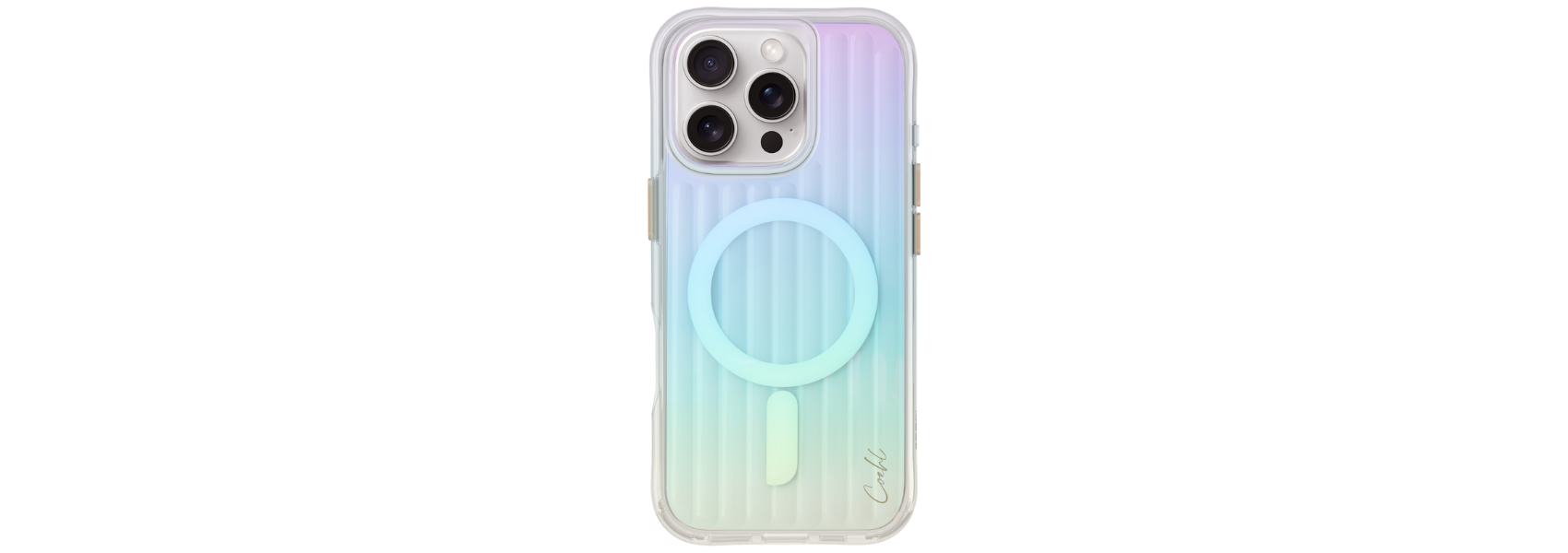 UNIQ dėklas Coehl Linear iPhone 16 Pro Max 6.9″ magnetinis įkrovimas opal/iridescent aprašymas - Prekės nuotrauka