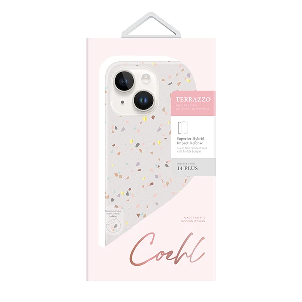UNIQ dėklas Coehl Terrazzo Apple iPhone 14 Plus/ 15 Plus 6.7 UNIQ dėklas Coehl Terrazzo Apple iPhone 14 Plus/ 15 Plus 6.7