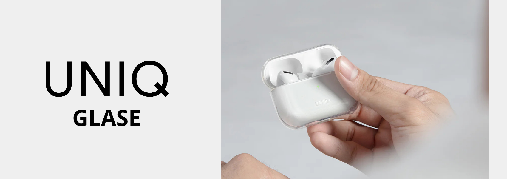 UNIQ dėklas Glase AirPods 4 glossy clear aprašymas - Prekės nuotrauka UNIQ dėklas Glase AirPods 4 glossy clear aprašymas - Prekės nuotrauka