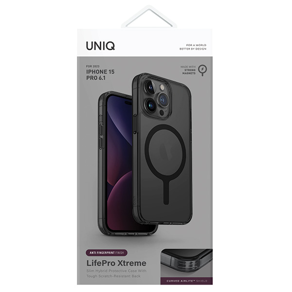 UNIQ dėklas LifePro Xtreme Apple iPhone 15 Pro 6.1 UNIQ dėklas LifePro Xtreme Apple iPhone 15 Pro 6.1
