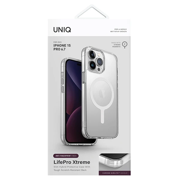 UNIQ dėklas LifePro Xtreme Apple iPhone 15 Pro Max 6.7 UNIQ dėklas LifePro Xtreme Apple iPhone 15 Pro Max 6.7