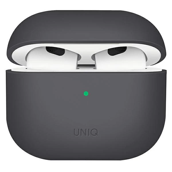 UNIQ dėklas Lino AirPods 3 gen.silikoninis pilkos spalvos aprašymas - Prekės nuotrauka