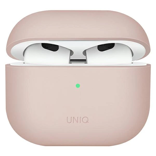 UNIQ dėklas Lino AirPods 3 gen.Silicone rožinės spalvos aprašymas - Prekės nuotrauka