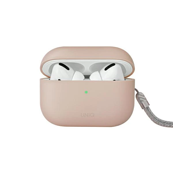 UNIQ dėklas Lino AirPods Pro 2 genSilicone (2022/2023) rožinės spalvos aprašymas - Prekės nuotrauka