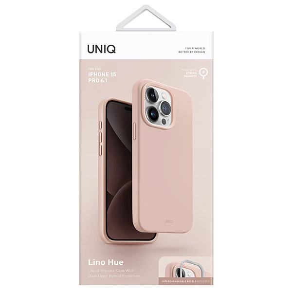 UNIQ dėklas Lino Hue Apple iPhone 15 Pro 6.1