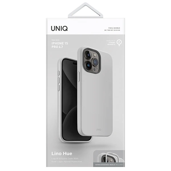 UNIQ dėklas Lino Hue Apple iPhone 15 Pro Max 6.7 UNIQ dėklas Lino Hue Apple iPhone 15 Pro Max 6.7