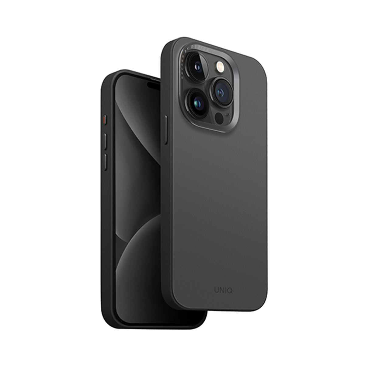 UNIQ dėklas Lyden DS iPhone 15 Pro 6.1″ Magclick Charging pilkos ir juodos spalvos aprašymas - Prekės nuotrauka