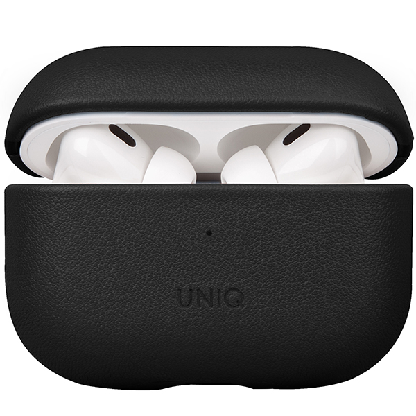 UNIQ Dėklas Terra AirPods Pro 2 gen. Genuine Leather (2022/2023) dallas juodos spalvos aprašymas - Prekės nuotrauka