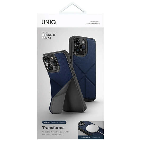 UNIQ dėklas Transforma Apple iPhone 15 Pro 6.1 UNIQ dėklas Transforma Apple iPhone 15 Pro 6.1