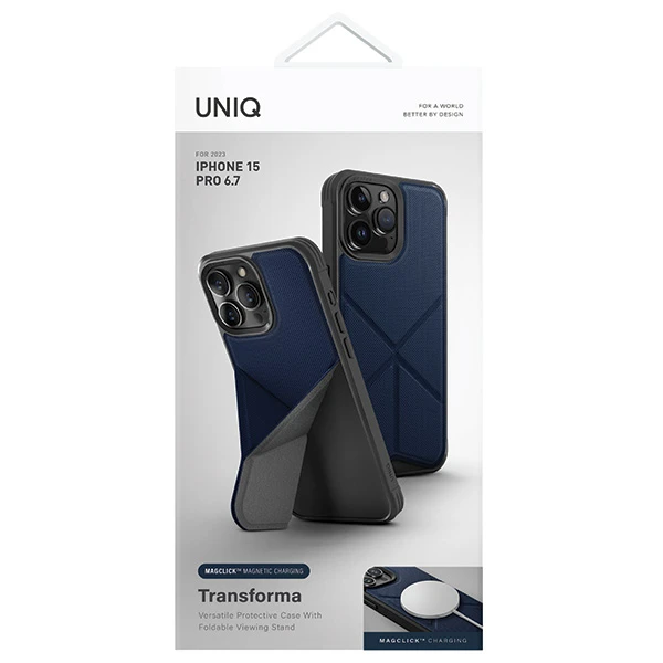 UNIQ dėklas Transforma Apple iPhone 15 Pro Max 6.7 UNIQ dėklas Transforma Apple iPhone 15 Pro Max 6.7