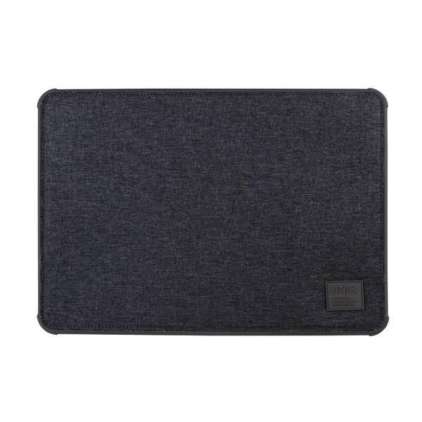 UNIQ Dfender nešiojamojo kompiuterio dėklas 16″ charcoal juodos spalvos aprašymas - Prekės nuotrauka