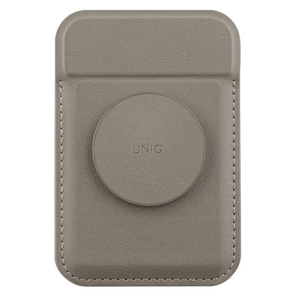 Dėklas UNIQ Flixa magnetinė kortelių piniginė su stovu, pilka/titnago pilkumo, „MagSafe“ aprašymas - Prekės nuotrauka Dėklas UNIQ Flixa magnetinė kortelių piniginė su stovu, pilka/titnago pilkumo, „MagSafe“ aprašymas - Prekės nuotrauka