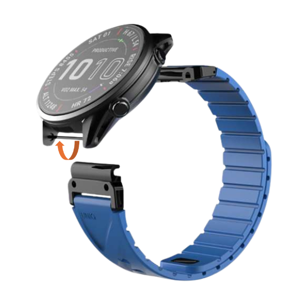 UNIQ Fluo x Smart-Fit apyrankė for Garmin 22mm Mėlyna aprašymas - Prekės nuotrauka