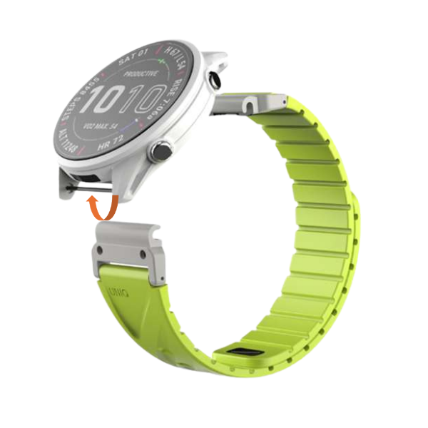 UNIQ Fluo x Smart-Fit apyrankė for Garmin 22mm Lime aprašymas - Prekės nuotrauka