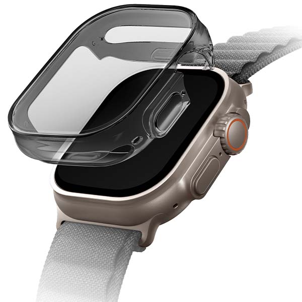 UNIQ Garde Dėklas Apple Watch Ultra /Ultra 2/ Ultra 3 49 mm. smoked pilkos spalvos aprašymas - Prekės nuotrauka UNIQ Garde Dėklas Apple Watch Ultra /Ultra 2/ Ultra 3 49 mm. smoked pilkos spalvos aprašymas - Prekės nuotrauka