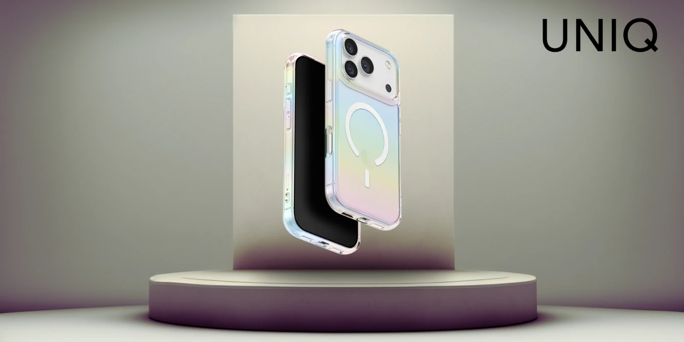UNIQ Iridescia dėklas skirtas Apple iPhone 17 Pro Magclick Charging holo quartz aprašymas - Prekės nuotrauka UNIQ Iridescia dėklas skirtas Apple iPhone 17 Pro Magclick Charging holo quartz aprašymas - Prekės nuotrauka