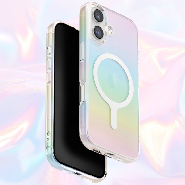 UNIQ Iridescia dėklas, skirtas iPhone 17, MagClick Charging, holo quartz aprašymas - Prekės nuotrauka