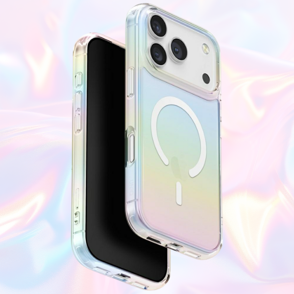 UNIQ Iridescia Dėklas, skirtas iPhone 17 Pro Max, MagClick įkrovimas, holo quartz aprašymas - Prekės nuotrauka