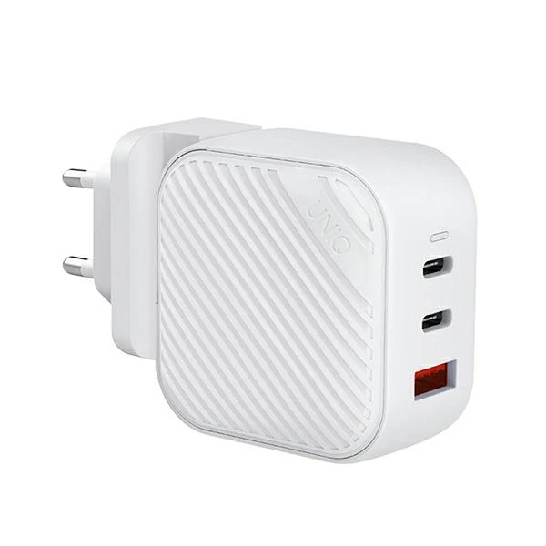 UNIQ laidinis įkroviklis Verge Pro 66W Gan USB-C baltos spalvos aprašymas - Prekės nuotrauka UNIQ laidinis įkroviklis Verge Pro 66W Gan USB-C baltos spalvos aprašymas - Prekės nuotrauka