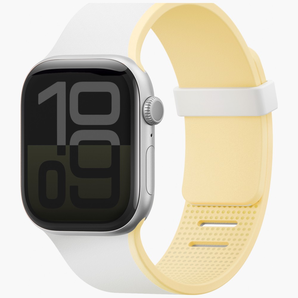 UNIQ laikrodžio apyrankė Revix IV Premium Watch 42/41/40mm Edition dvipusė magnetinė baltos spalvos-yellow aprašymas - Prekės nuotrauka