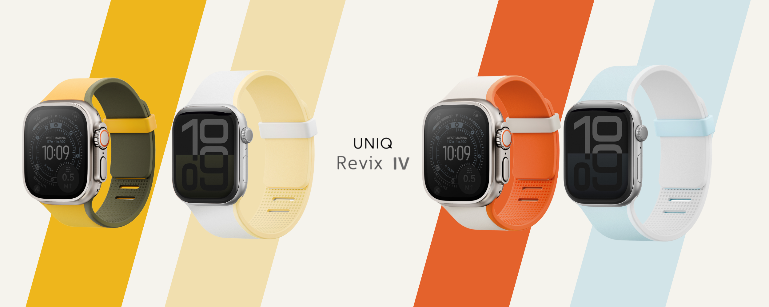 UNIQ laikrodžio dirželis Revix IV Premium Watch 49/46/45/44mm Edition dvipusis magnetinis rožinės spalvos-smėlio spalvos aprašymas - Prekės nuotrauka