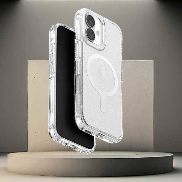 UNIQ LifePro Xtreme Dėklas iPhone 17 Magclick Charging skaidrus/Glitter aprašymas - Prekės nuotrauka