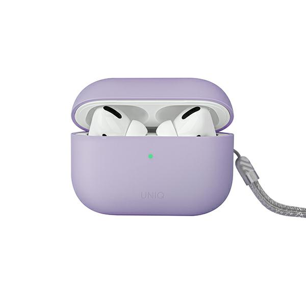 UNIQ Lino dėklas AirPods Pro 2 gen silikoninis alyvinis aprašymas - Prekės nuotrauka
