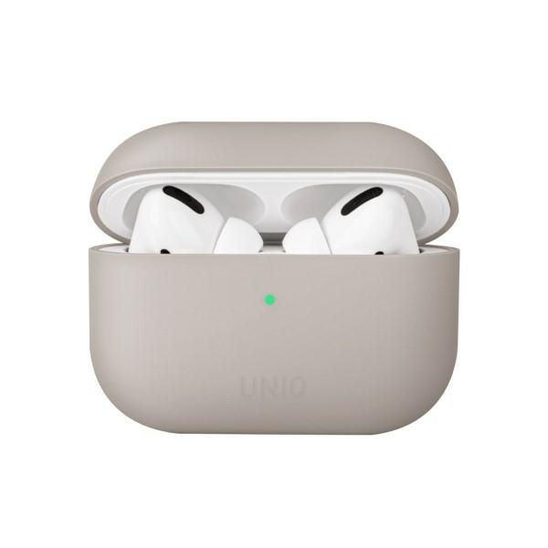UNIQ Lino dėklas AirPods Pro silikoninis smėlio spalvos (beige ivory) aprašymas - Prekės nuotrauka
