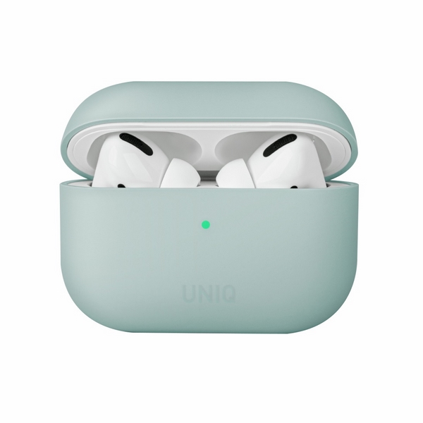 UNIQ Lino dėklas AirPods Pro silikoninis, mėtų žalios spalvos aprašymas - Prekės nuotrauka