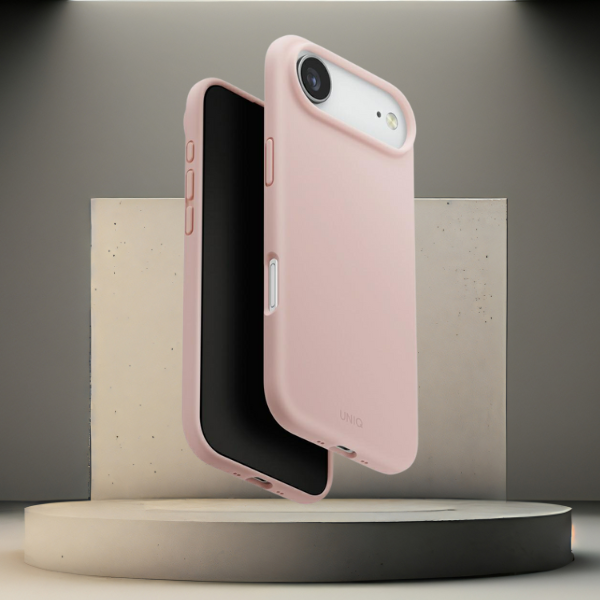 UNIQ Lino Dėklas Apple iPhone Air Magclick Charging rožinės spalvos aprašymas - Prekės nuotrauka