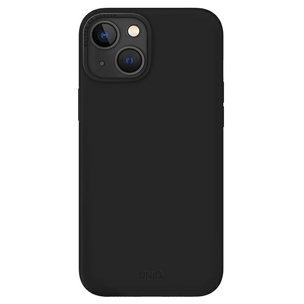 UNIQ Lino Dėklas iPhone 14 Plus / 15 Plus 6,7″ midnight juodos spalvos aprašymas - Prekės nuotrauka