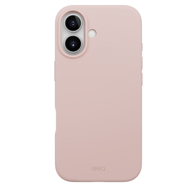UNIQ Lino dėklas iPhone 17 Magclick Charging rožinės spalvos aprašymas - Prekės nuotrauka
