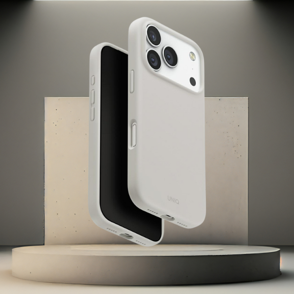 UNIQ Lino dėklas skirtas iPhone 17 Pro Magclick Charging Light Gray aprašymas - Prekės nuotrauka