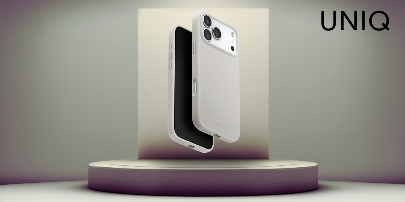 UNIQ Lino dėklas skirtas iPhone 17 Pro Max Magclick Charging šviesiai pilkas aprašymas - Prekės nuotrauka