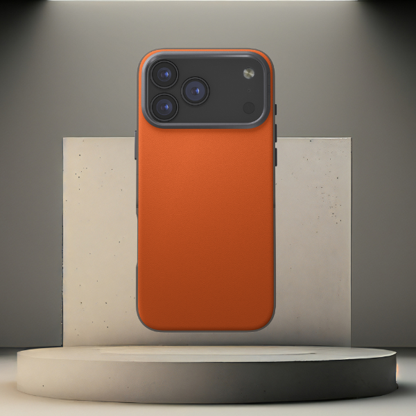 UNIQ Lyden DS Dėklas iPhone 17 Pro MagClick įkrovimui Oranžinė/Pilka aprašymas - Prekės nuotrauka