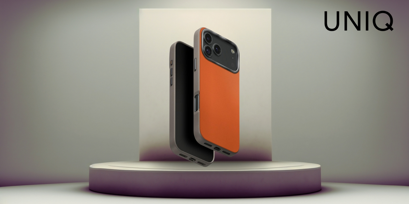 UNIQ Lyden DS Dėklas iPhone 17 Pro Max Magclick Charging Oranžinė/Pilka aprašymas - Prekės nuotrauka