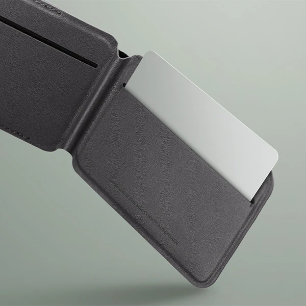 Dėklas UNIQ Lyden DS magnetinė piniginė RFID ir stovelis telefonui juodos ir pilkos spalvos aprašymas - Prekės nuotrauka Dėklas UNIQ Lyden DS magnetinė piniginė RFID ir stovelis telefonui juodos ir pilkos spalvos aprašymas - Prekės nuotrauka