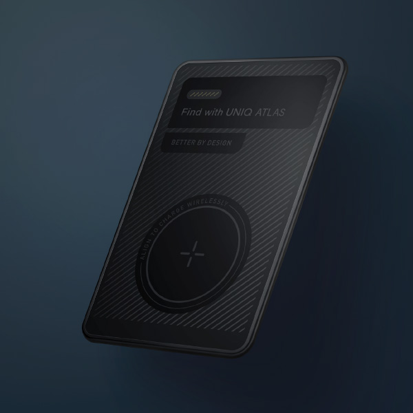 UNIQ NFC lokatorius Atlas pilkas/grafito UNIQ-ATLASCARDTRK-GRAPHITE aprašymas - Prekės nuotrauka