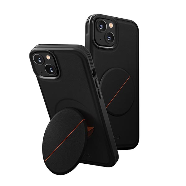 UNIQ Novo Dėklas iPhone 14 Plus / 15 Plus 6,7″ midnight juodos spalvos aprašymas - Prekės nuotrauka