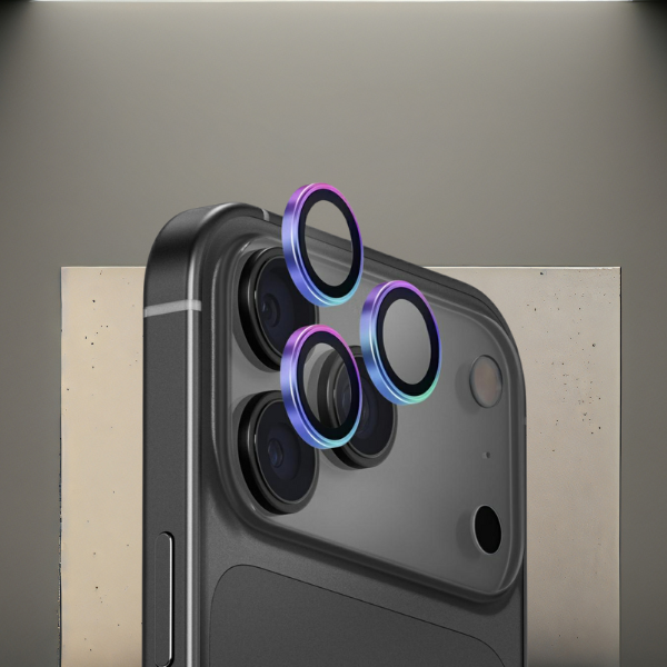 UNIQ Optix aliumininis kameros objektyvo apsauginis stikliukas, skirtas iPhone 17 Pro / iPhone 17 Pro Max su opal aplikatoriumi aprašymas - Prekės nuotrauka