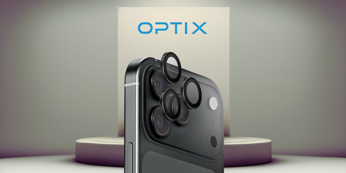 UNIQ Optix AluGuard (DX2) fotoaparato objektyvo apsauga, skirta iPhone 18 Pro / iPhone 18 Pro Max, juoda aprašymas - Prekės nuotrauka